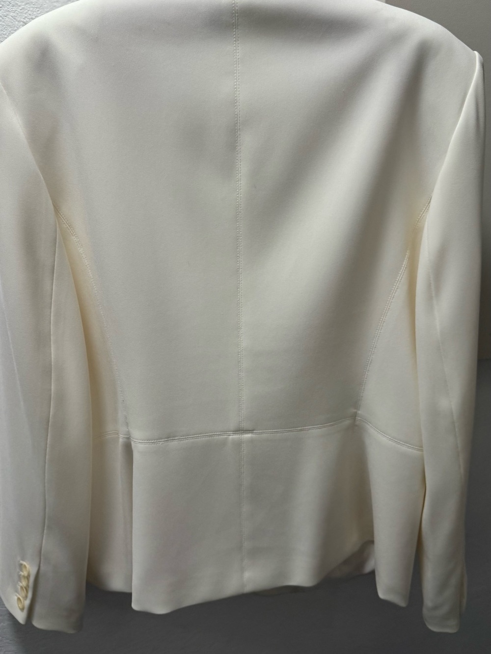 Talbots Ivory One-Button Blazer Jacket - Picture 10 of 10